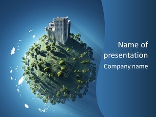 Sky Tree Space PowerPoint Template