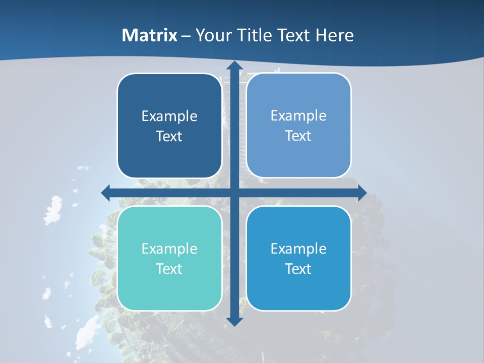 Sky Tree Space PowerPoint Template