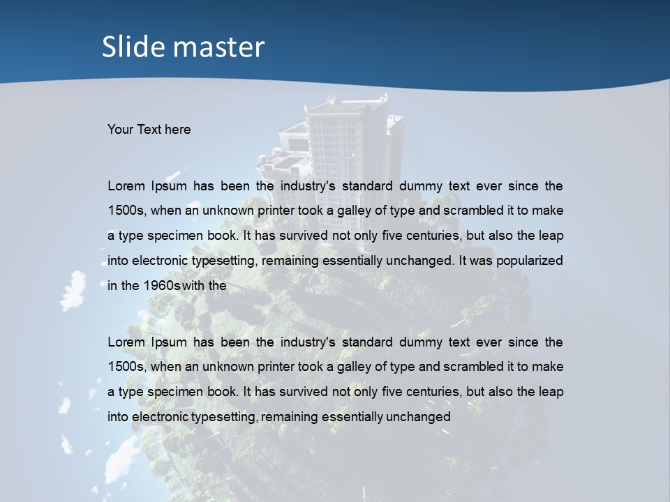 Sky Tree Space PowerPoint Template