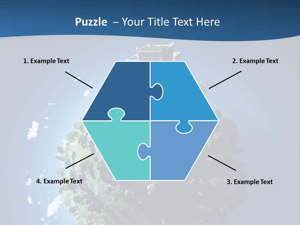 Sky Tree Space PowerPoint Template