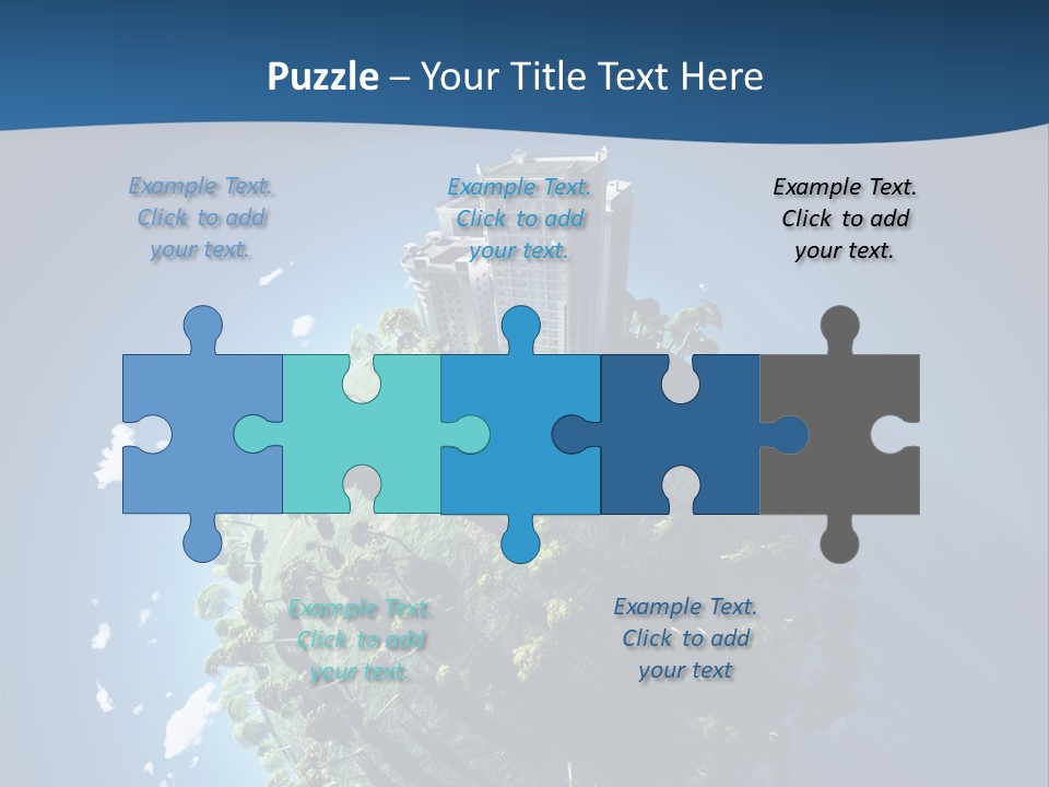 Sky Tree Space PowerPoint Template