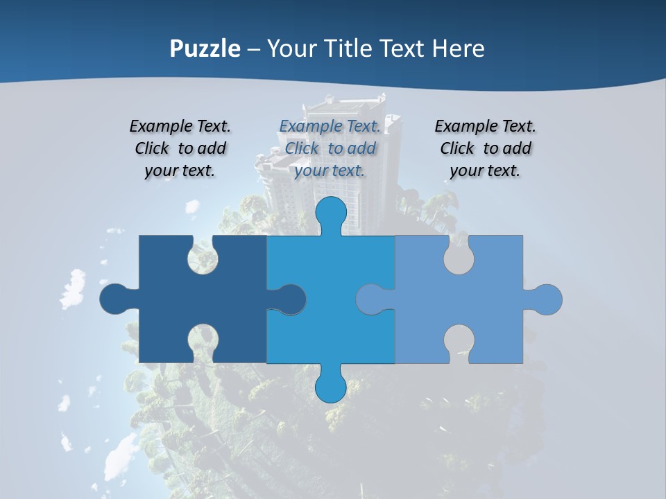 Sky Tree Space PowerPoint Template