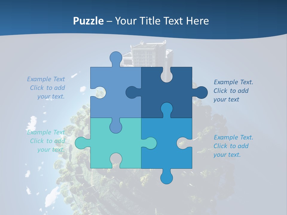Sky Tree Space PowerPoint Template