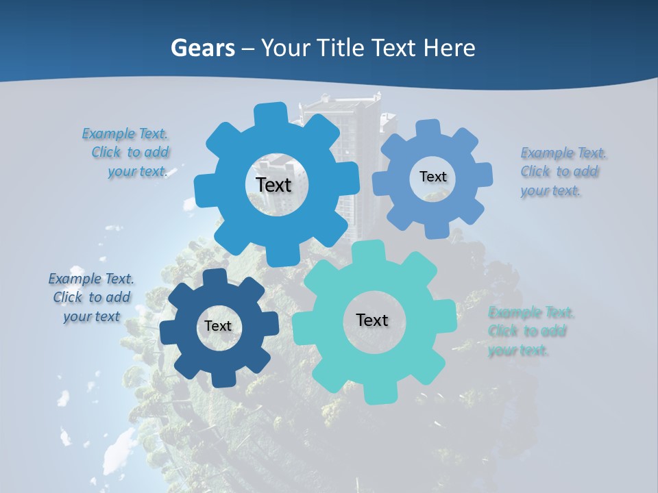 Sky Tree Space PowerPoint Template
