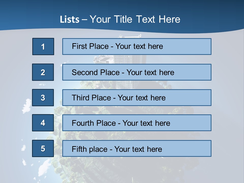 Sky Tree Space PowerPoint Template