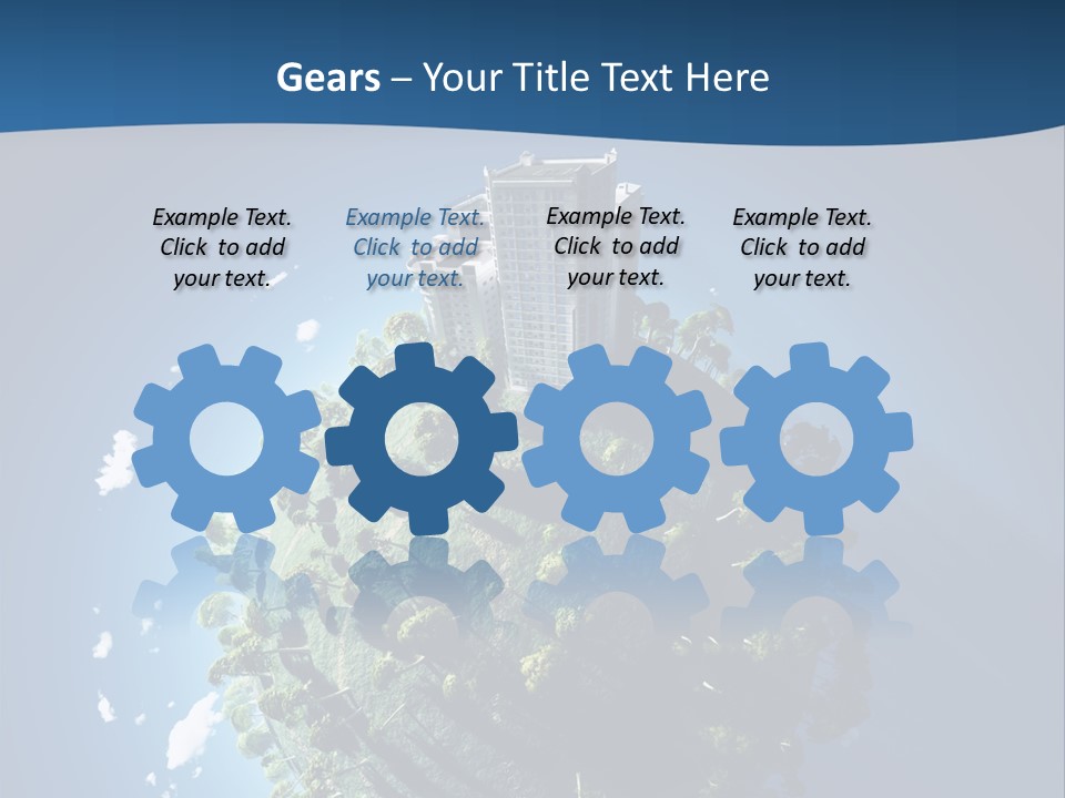 Sky Tree Space PowerPoint Template