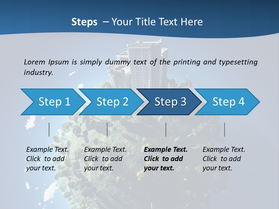 Sky Tree Space PowerPoint Template