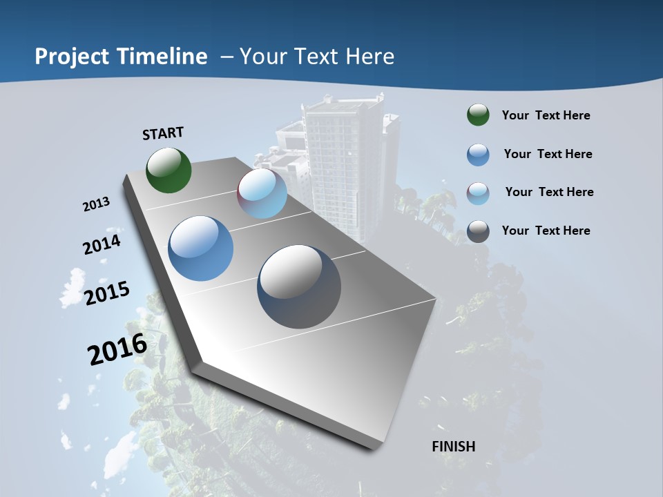 Sky Tree Space PowerPoint Template
