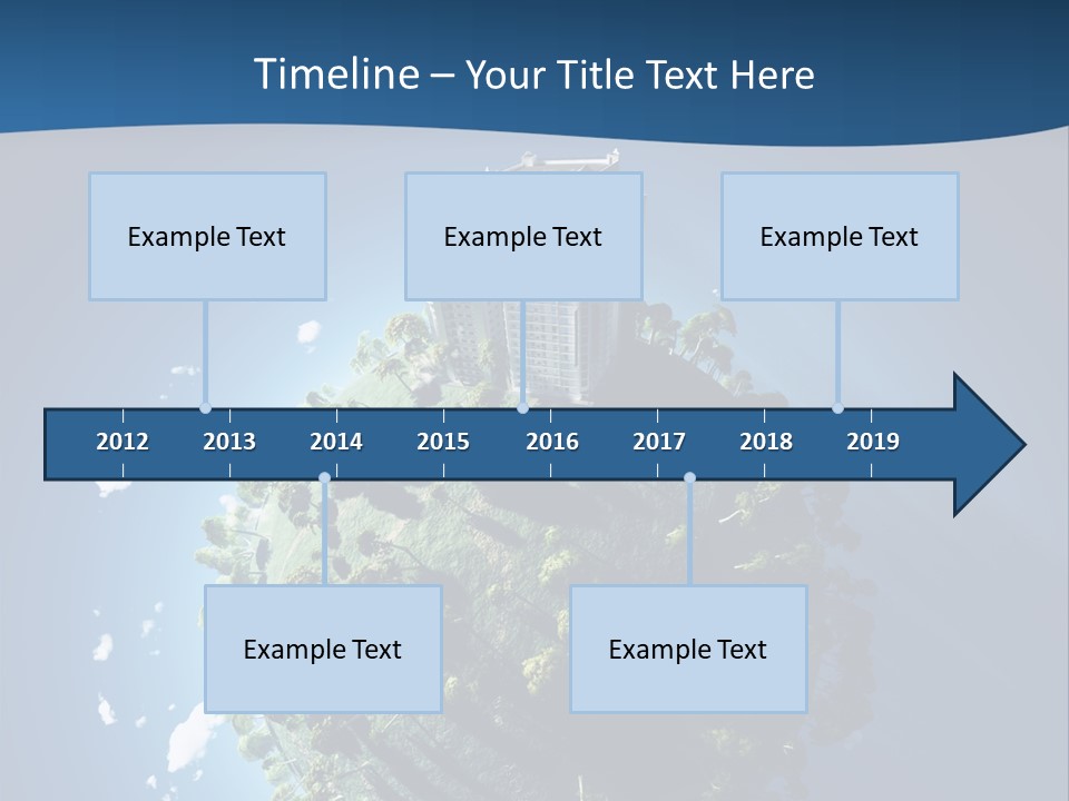 Sky Tree Space PowerPoint Template