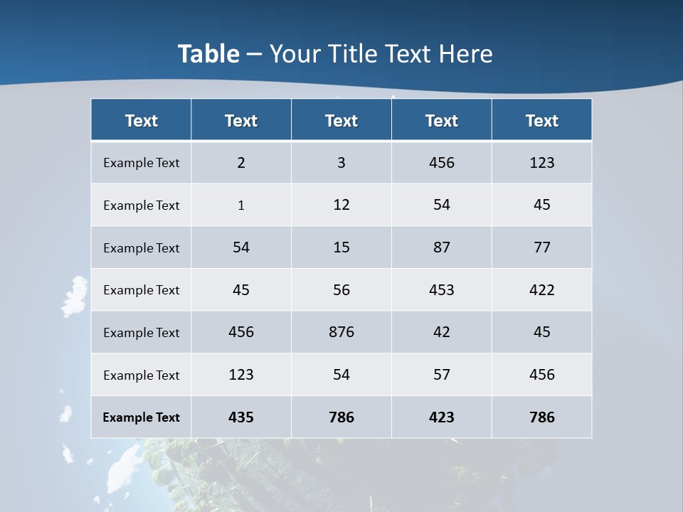 Sky Tree Space PowerPoint Template