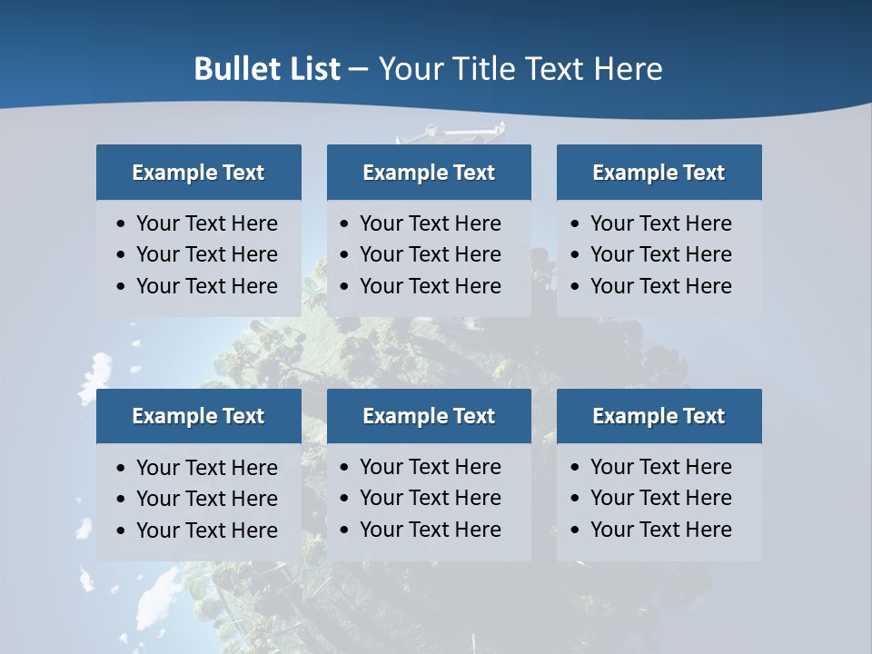 Sky Tree Space PowerPoint Template