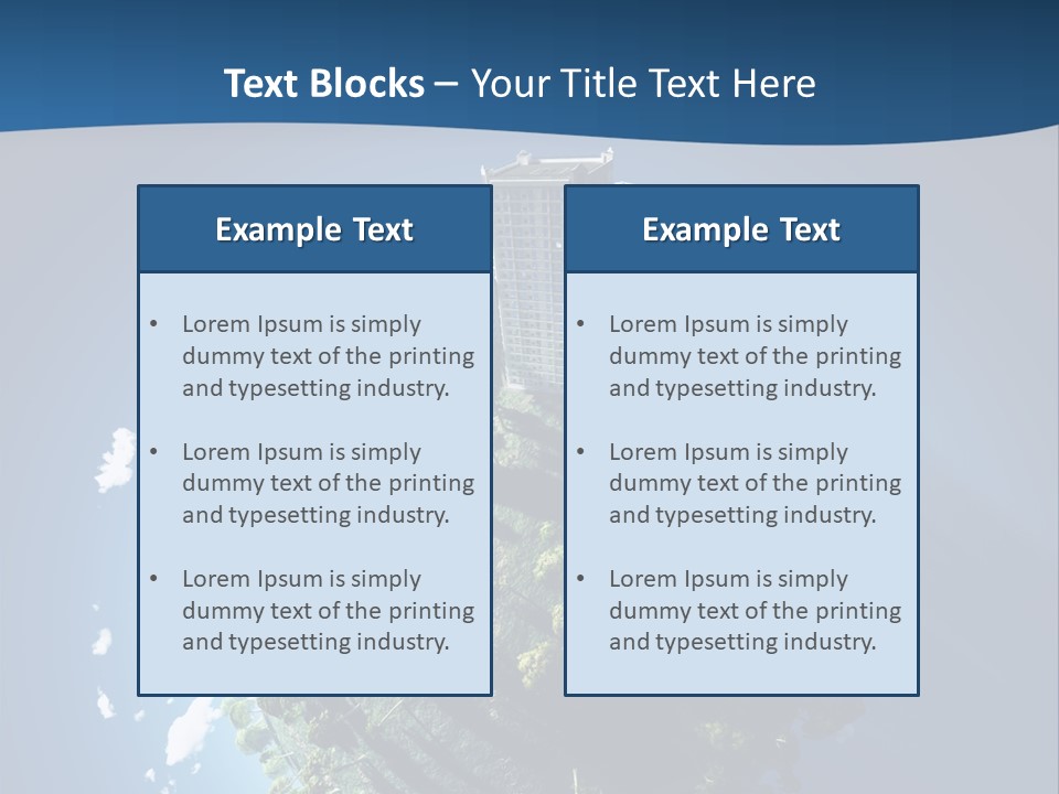 Sky Tree Space PowerPoint Template