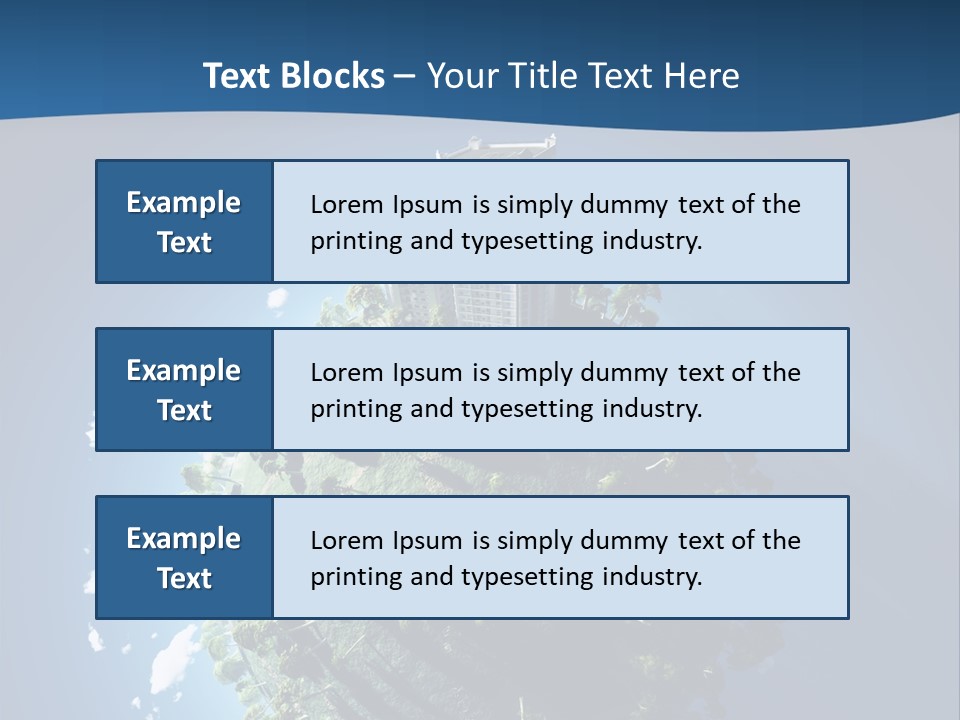 Sky Tree Space PowerPoint Template