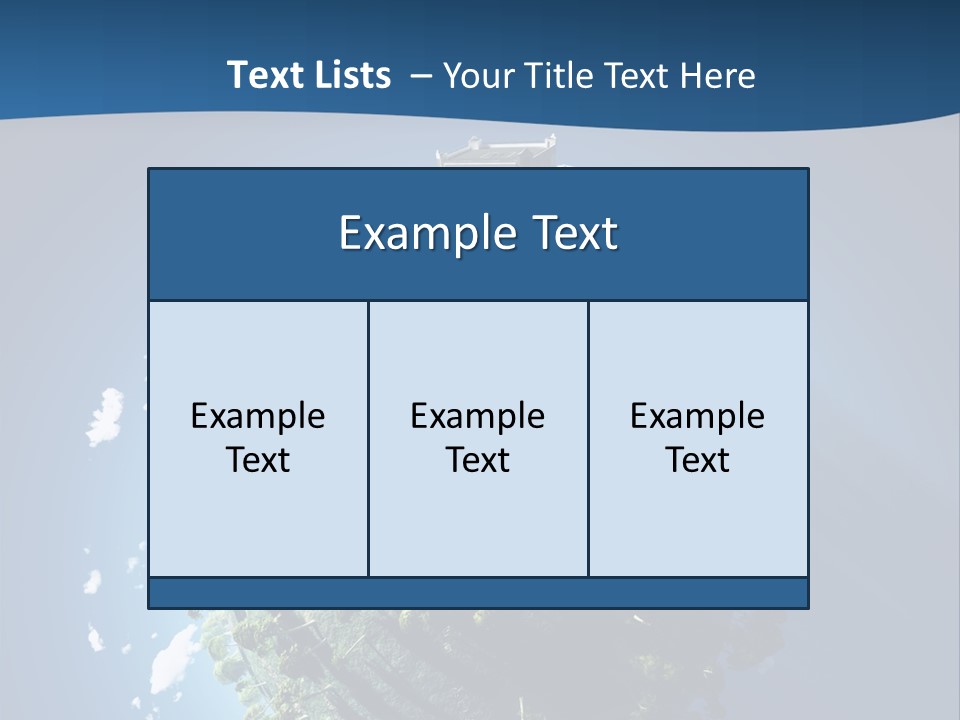 Sky Tree Space PowerPoint Template