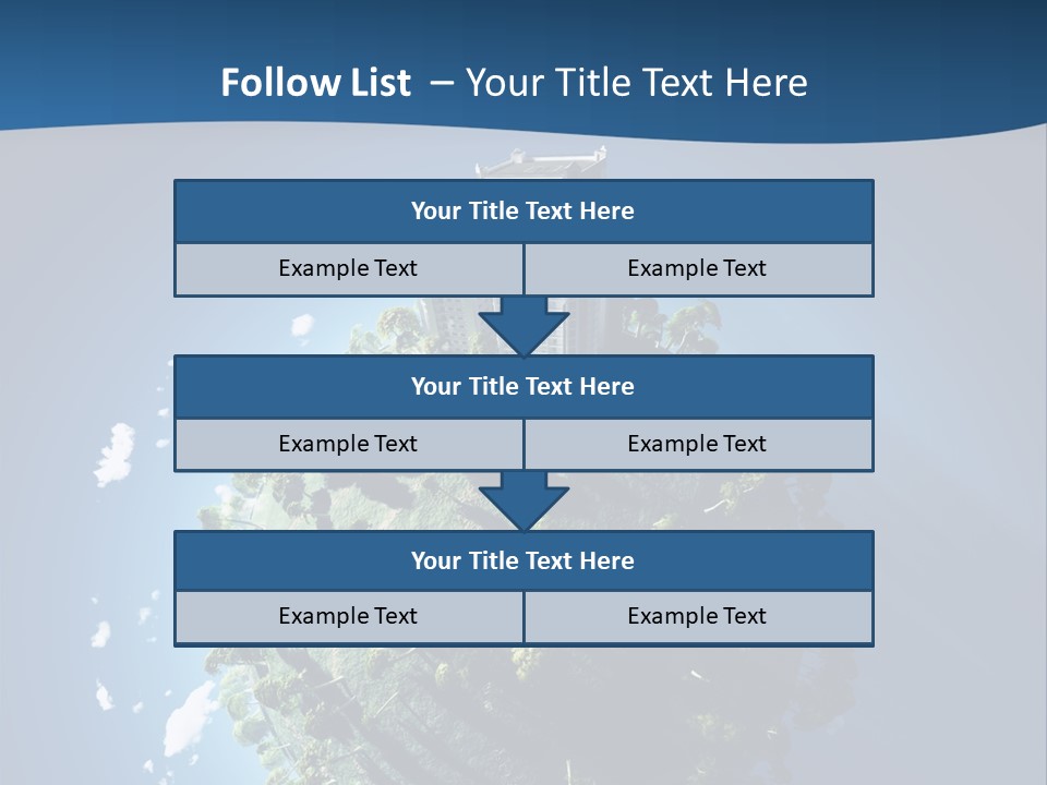 Sky Tree Space PowerPoint Template