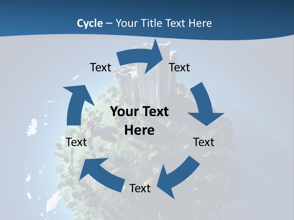 Sky Tree Space PowerPoint Template