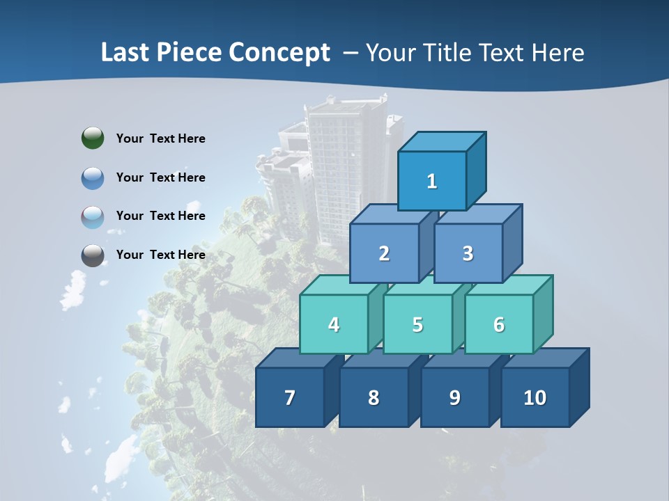 Sky Tree Space PowerPoint Template