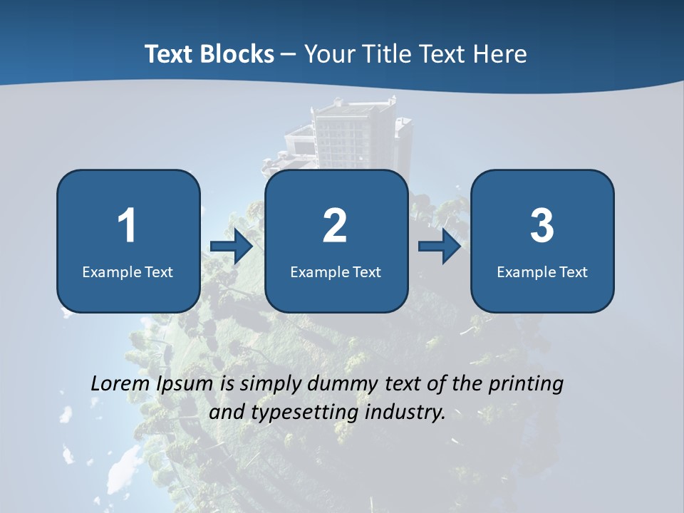 Sky Tree Space PowerPoint Template