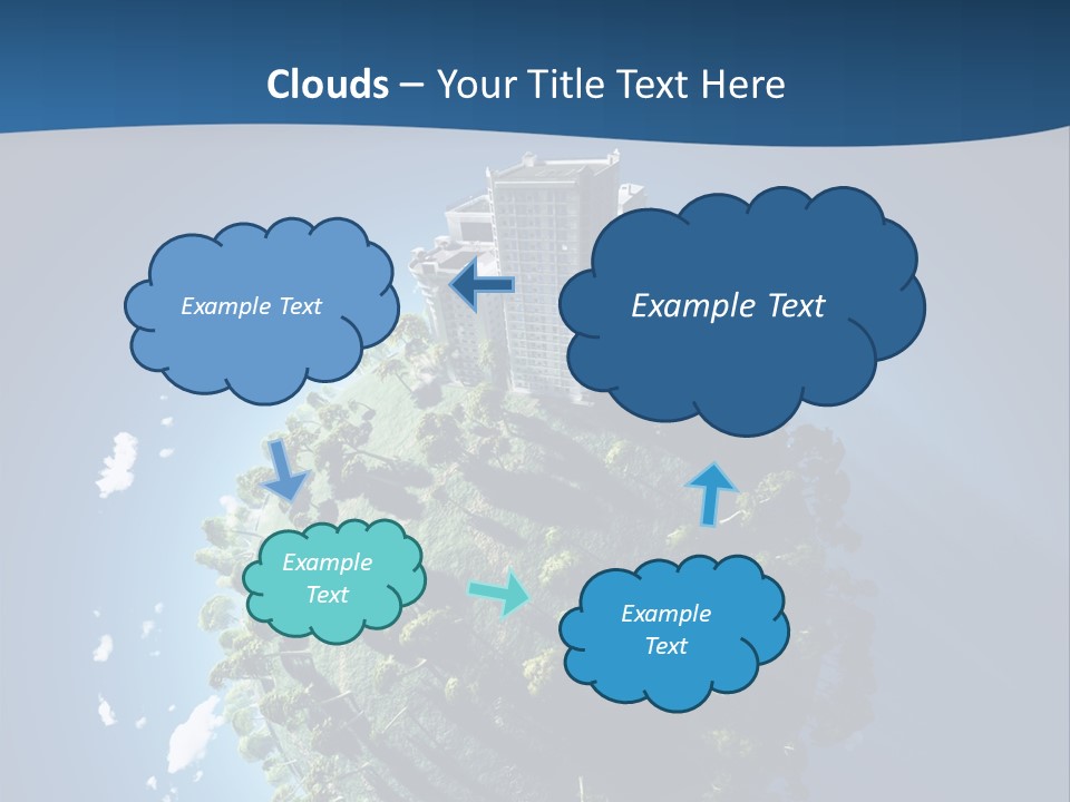 Sky Tree Space PowerPoint Template