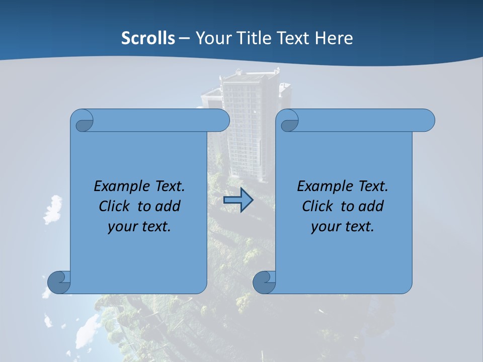 Sky Tree Space PowerPoint Template
