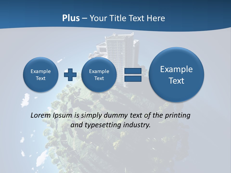 Sky Tree Space PowerPoint Template