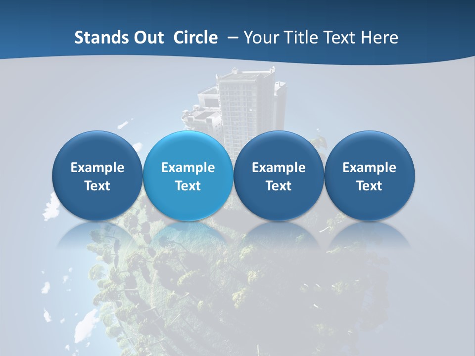 Sky Tree Space PowerPoint Template