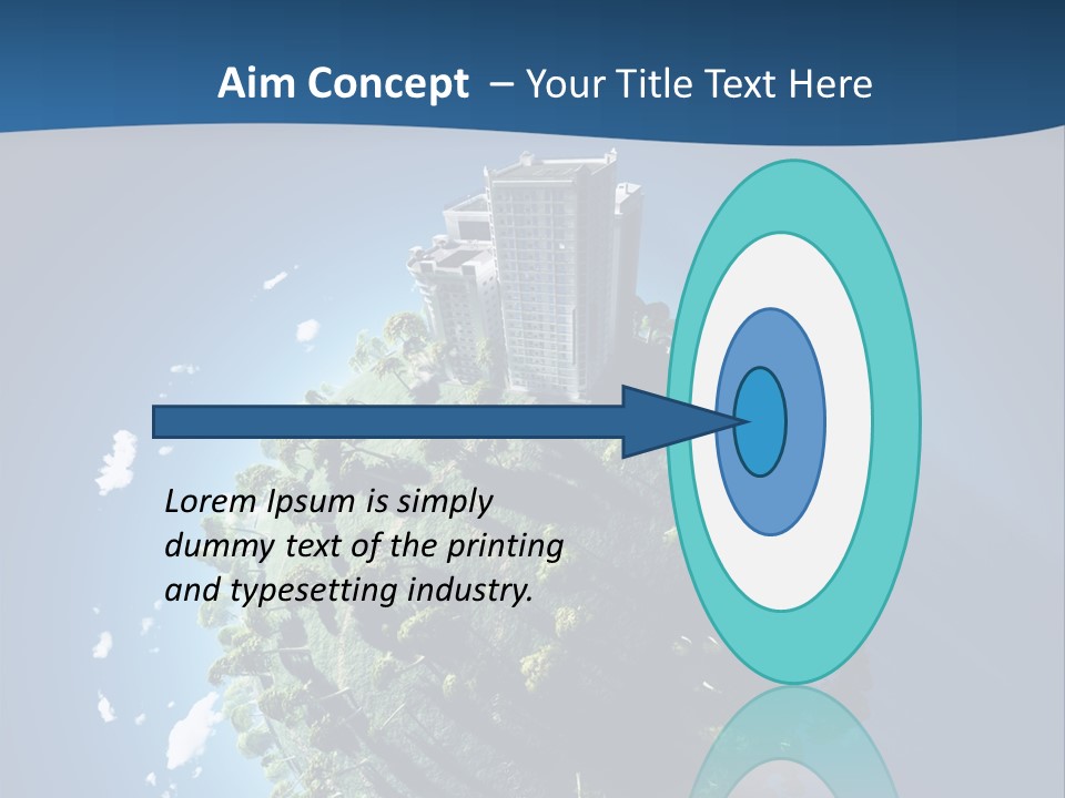 Sky Tree Space PowerPoint Template