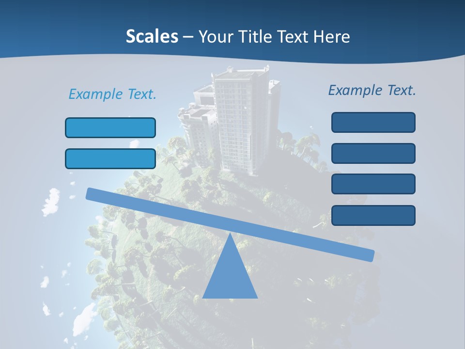 Sky Tree Space PowerPoint Template