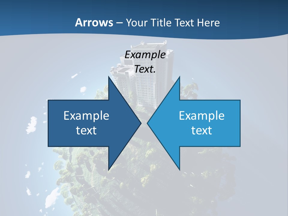 Sky Tree Space PowerPoint Template