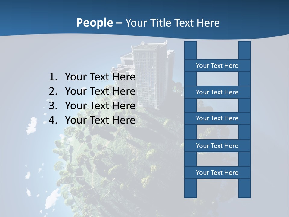 Sky Tree Space PowerPoint Template