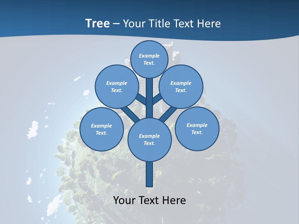 Sky Tree Space PowerPoint Template