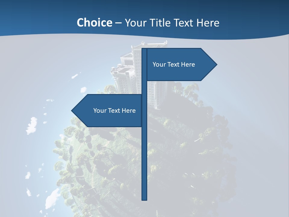 Sky Tree Space PowerPoint Template