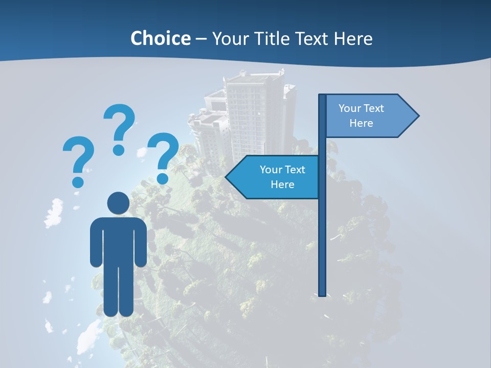 Sky Tree Space PowerPoint Template