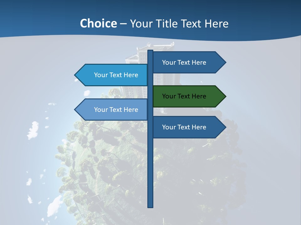 Sky Tree Space PowerPoint Template