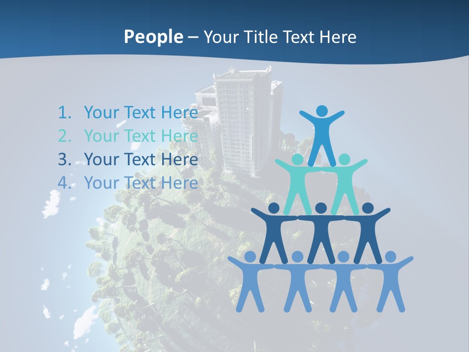 Sky Tree Space PowerPoint Template