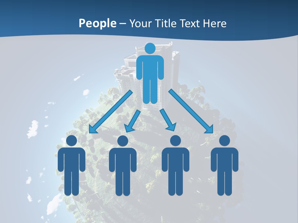 Sky Tree Space PowerPoint Template