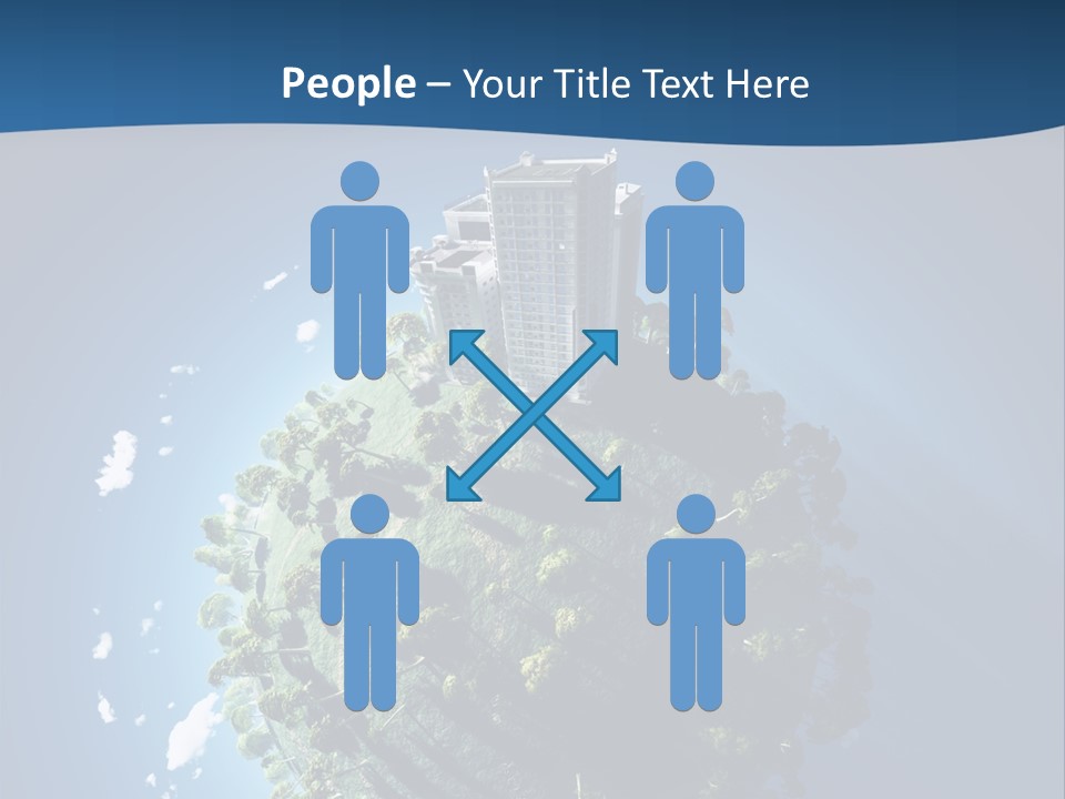 Sky Tree Space PowerPoint Template