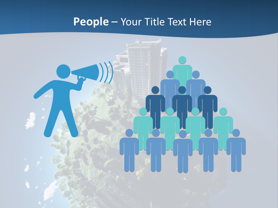 Sky Tree Space PowerPoint Template