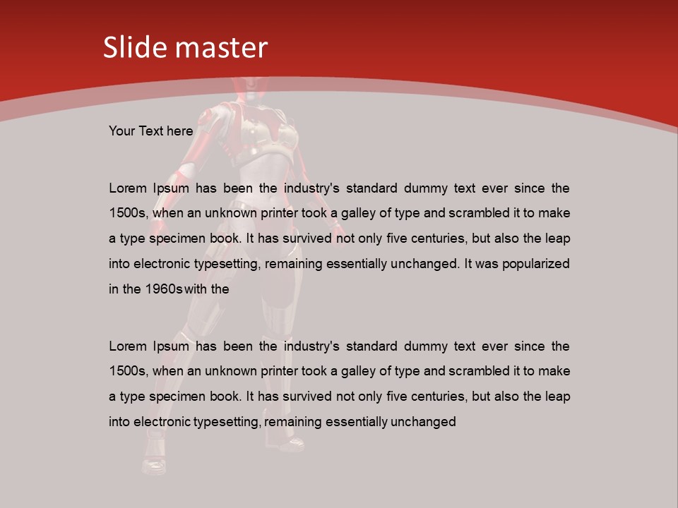 Scifi Render Girl PowerPoint Template