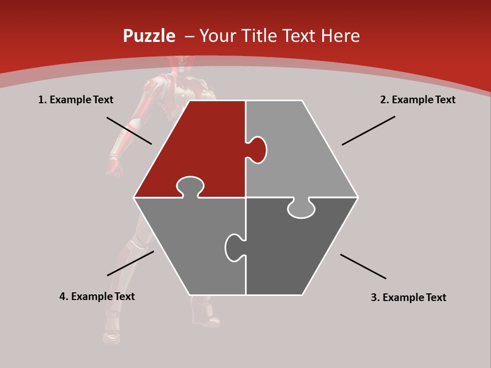 Scifi Render Girl PowerPoint Template