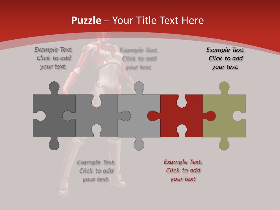 Scifi Render Girl PowerPoint Template