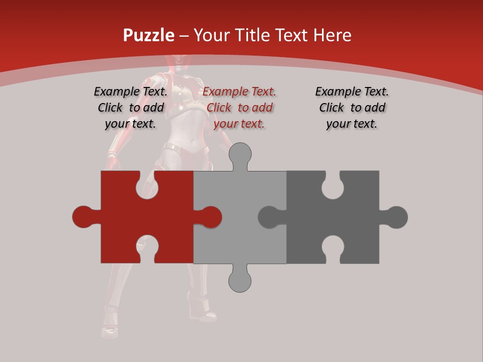 Scifi Render Girl PowerPoint Template