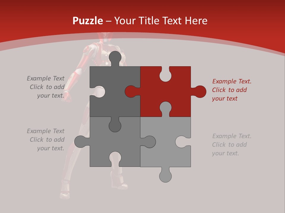 Scifi Render Girl PowerPoint Template