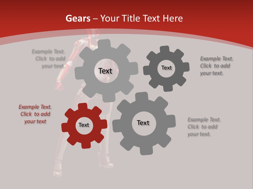 Scifi Render Girl PowerPoint Template