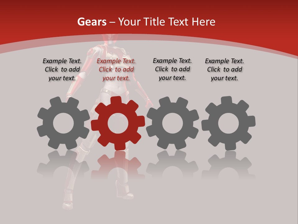 Scifi Render Girl PowerPoint Template