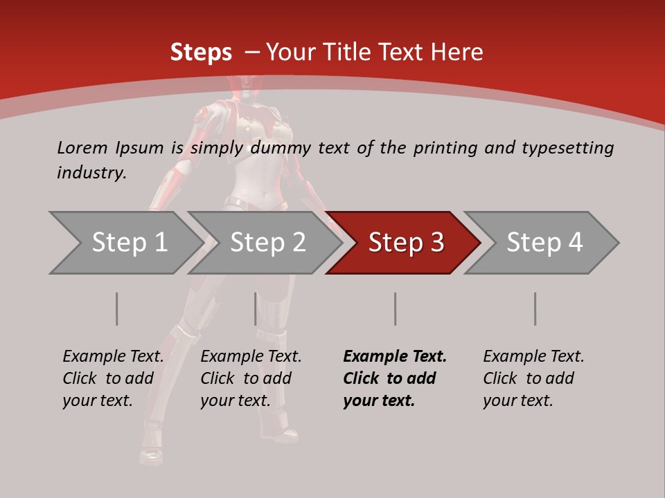 Scifi Render Girl PowerPoint Template