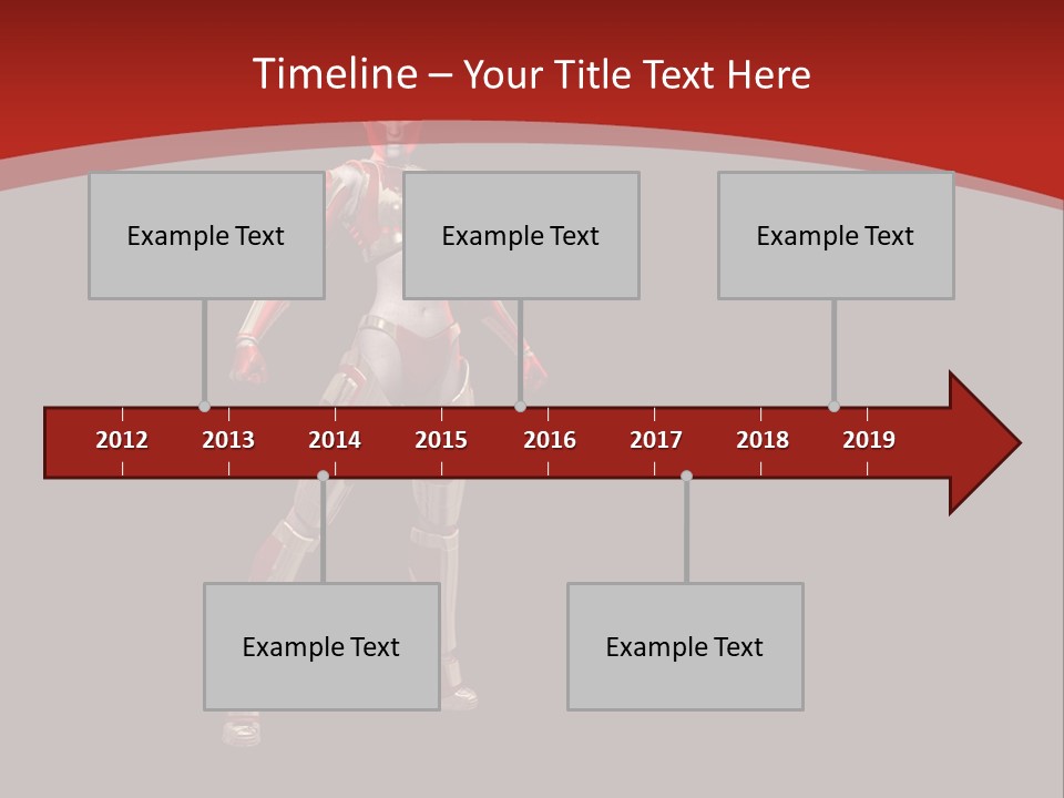 Scifi Render Girl PowerPoint Template