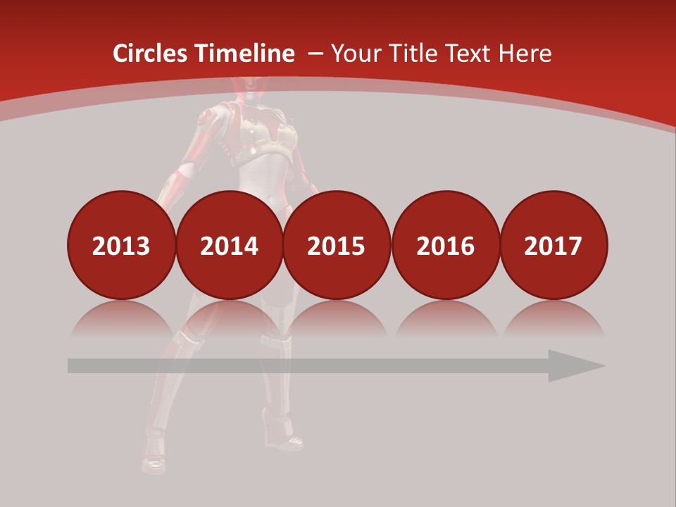 Scifi Render Girl PowerPoint Template