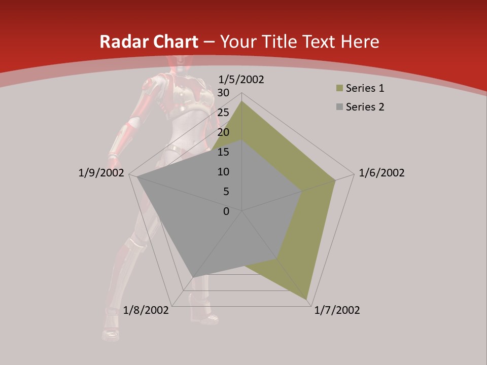 Scifi Render Girl PowerPoint Template