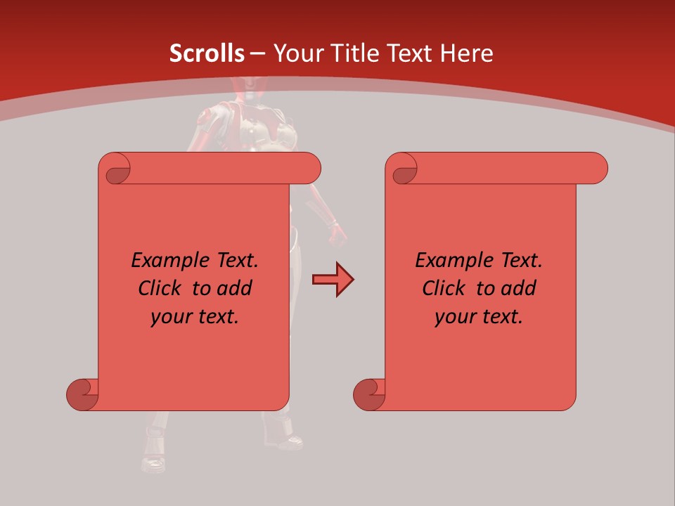 Scifi Render Girl PowerPoint Template